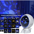 Miniatyrbild 3 av 5: 110x93x121mm Astronaut Star Sky Projector (Vit), 360° Rotation A