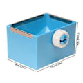Miniatyrbillede 3 af 5: Kaniner Foderskål Hamster Marsvin Hængende Foderautomat Lille Kæledyrsbur Madskål Vandskål Kaniner Foderforsyning blå blue