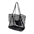 Miniatyrbillede 2 af 5: Strandtaske til kvinder, shopper tote med stor kapacitet til pool, svømning, rejser, ferie, letvægts, bærbar net skuldertaske