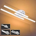Miniatyrbilde 1 av 4: LED Plafondlampe, 21W Lysekrone Taklampe Moderne Parallell Stripe Design med 3 Stykker Parallell Stripe Lys for Stue Soverom Sal
