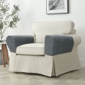 Miniatyrbillede 3 af 5: (Lysegrå)  2 stk. Sofa armlæn covers, stol armlæn beskyttere str