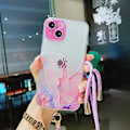 Pikkukuva 1 / 5: Marmorikuvioinen TPU-kotelo iPhone 13 Pro:lle Pink