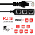 Pikkukuva 3 / 5: RJ45 Ethernet-jakokaapeli, Ethernet Lan -verkkolaajennuskaapeli