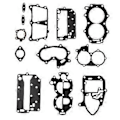 Pikkukuva 1 / 5: Tiivistesarja Powerhead Johnson/Evinrude 25/35Hp 2Cyl X-Ref 433941 18-4307