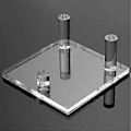 Miniatyrbillede 5 af 5: 4 Stk. Akryl Display Staffelier til Stenmineraler og Små Bøger Fossiler Koralholder Elegant Kontorbordsorganisatorer M M