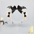 Miniatyrbilde 5 av 5: Fashion Maid Style Hodebånd Justerbart Hodeplagg Cosplay Hodeplagg for Temafester og Hverdagsantrekk Hvit