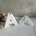 Miniatyrbild 4 av 5: Bokstavsformade Ljusstakeformar Ljushållare Silikonform, för att göra Ljushållare Ljusstake Ställ Harts Hantverk B