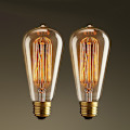 Pikkukuva 1 / 5: 2 kpl 40W E27 Edison ST64 Vintage-lamppu