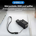 Miniatyrbilde 5 av 5: USB Konverter USB3.0 Hub 3 Port Utvider HUB USB2.03.0 Splitter Datamaskin USB Én