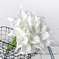 Miniatyrbillede 2 af 5: 20 stk. Calla Lily Kunstige Blomster Bryllupsbuket Blomsterdekoration (Hvid)