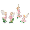 Miniatyrbillede 2 af 5: 4 stk. Fe Ornament Harpiks Fe Statue Miniature Figurer til Gårdhave Have Veranda
