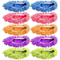 Miniatyrbillede 1 af 5: Pakke med 5 par (10 stk.) multifunktionelle mikrofiberslippers..