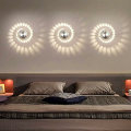 Miniatyrbilde 3 av 5: 3 watt LED vegglampe, aluminium vegglampe, baderomlampe, moderne