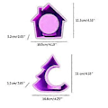 Miniatyrbilde 3 av 5: Husform Lysestaker Silikonformer Søte 3D Hus Lysestake Resin Former DIY Støpeform for Lysestake A