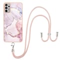 Miniatyrbild 2 av 4: Marmor IMD TPU Mobilskal För Samsung Galaxy A33 5G Rose Gold 005