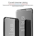 Miniatyrbild 3 av 5: För Galaxy S20+ Pläterat Spegel Horisontellt Flip Läderfodral med Hållare För Galaxy S20+ Silver