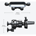 Miniatyrbillede 2 af 4: Biltelefonholder, Gravity Telefonholder Universal Luftventil Smartphone Holder med 360° Rotation, Sort, 10.9*9.2cm