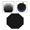 Miniatyrbild 2 av 5: Trampolinskydd Solskydd Trampolin Rivsäker för 8 Stolpar Rund Trampolin Svart Tak Trampolin Markis (12ft) 12ft