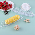 Miniatyrbild 4 av 5: 5-pack transparenta majsbrickor i plast, skivformade bestick, majsbricka, serveringsbricka