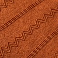 Miniatyrbilde 5 av 5: Karamell Kast Teppe (Karamell, 50\"x60\") med Frynser Geometrisk Be