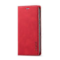 Miniatyrbillede 2 af 5: LC.IMEEKE Magnetisk PU + TPU Etui til iPhone 13 Pro Red