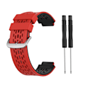 Miniatyrbillede 1 af 5: Silikonerem til Garmin Forerunner 220 230 235 620 630 735XT Udskiftning af armbånd black and red