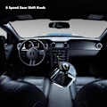 Miniatyrbild 4 av 5: 1PC 6-växlad växelspaksknopp för Ford Focus Black MK2 MK3 Fit fo