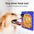 Miniatyrbillede 5 af 5: Hunde Slow Feeder Slikkemåtte, til Foder, Godbidder, Yoghurt eller Peanutbutter (blå)