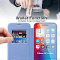 Miniatyrbillede 3 af 5: Magnetisk etui med kortlommer og RFID-blokering i læder til iPhone 16 Pro Max Style G