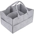 Miniatyrbilde 1 av 5: Filtet babybleie-arrangør Luksuriøs bærbar bleieoppbevaringskurv