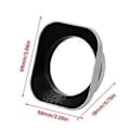 Miniatyrbild 3 av 5: Lätt Kamerlinsskydd Adapter Set Enkel Installation Objektivskydd för Olika Spegellösa Objektiv 43mm black