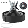 Miniatyrbilde 4 av 5: Blender-reservedeler, 6-finners Ninja Smoothie Blender-blad, passer til Ninja Blender-kopp, ekstraktorbunnblad Auto