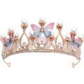 Miniatyrbillede 1 af 5: Børns krystalhovedbeklædning krone rhinestone krone prinsesse pige