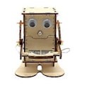 Miniatyrbild 2 av 2: 1 Set Robot Äter Mynt Spargris DIY Vetenskapsleksak Pedagogisk Vetenskaplig Experimentlåda