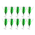 Miniatyrbillede 2 af 5: 10 Stykker Hårde Agn Cicada Saltvand Guld(Grøn) Green