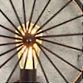 Miniatyrbillede 5 af 5: Hjulformet Væglampe Retro Industrielt Design Væglampeholder til Bar Café Restaurant Altan Korridor Uden Lyskilde Rustfarve