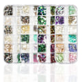 Miniatyrbillede 1 af 5: Neglekunst til neglekunst, Manicure muslingeskalsfragment ornament fancy