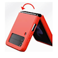 Pikkukuva 2 / 4: Silikoninen Integroitu Rengaskotelo Samsung Galaxy Z Flip4:lle ArmyGreen