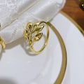 Miniatyrbillede 4 af 5: Servietringe og Holdere, (10 STK-ARK, Guld) Metal Servietring N