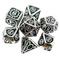 Miniatyrbillede 5 af 5: 7 stk./pakke Polyhedral Zinklegering til Drageskæl DnD RPG Brætspil Terninger (09) 9