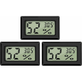 Miniatyrbild 1 av 5: Mini digital LCD-termometer hygrometer (3 st - A) temperatur H