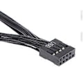 Pikkukuva 4 / 5: 10CM USB-emolevyn kaapeli USB-liittimen jatkokaapeli 9-nastainen 1 naaras - 2 uros Y-jakokaapeli 10 cm