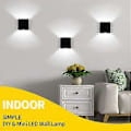 Miniatyrbillede 4 af 5: Nirvana 6W LED Indendørs Væglampe Op Ned Indendørs Væglampe Moderne Aluminium Væglampe til Stue Soveværelse Badeværelse Køkken Spisestue Kølig Hvid