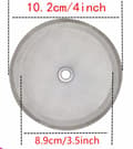 Miniatyrbilde 2 av 4: 6-pakning fransk kaffemaskin erstatningsfilter 4\" rustfritt stål