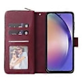 Miniatyrbillede 2 af 5: Til Samsung Galaxy A55 5G Etui Kortlommer Lynlås Læder Telefon Cover Style E