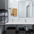 Miniatyrbillede 2 af 5: Rustfrit Stål Krom Drejelig Håndklædeholder med 2 Drejelige Stænger