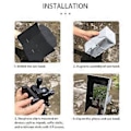 Miniatyrbillede 2 af 5: Justerbare Foldbare Solskærme til Drone Controller Telefon Antirefleks Nem Installation Solblokerende Hætte Udskiftning Sort Black