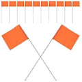 Miniatyrbillede 3 af 4: 50 stk. Markeringsflag til vanding, græsplæne, have, landskab, konstruktion