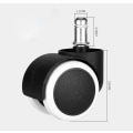 Miniatyrbilde 1 av 4: Sett med 5 hjul for harde gulv 11 mm, Hvit