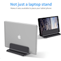 Miniatyrbild 5 av 5: Svart Vertikalt Laptopstativ, Justerbart Aluminium Laptopstativ De
